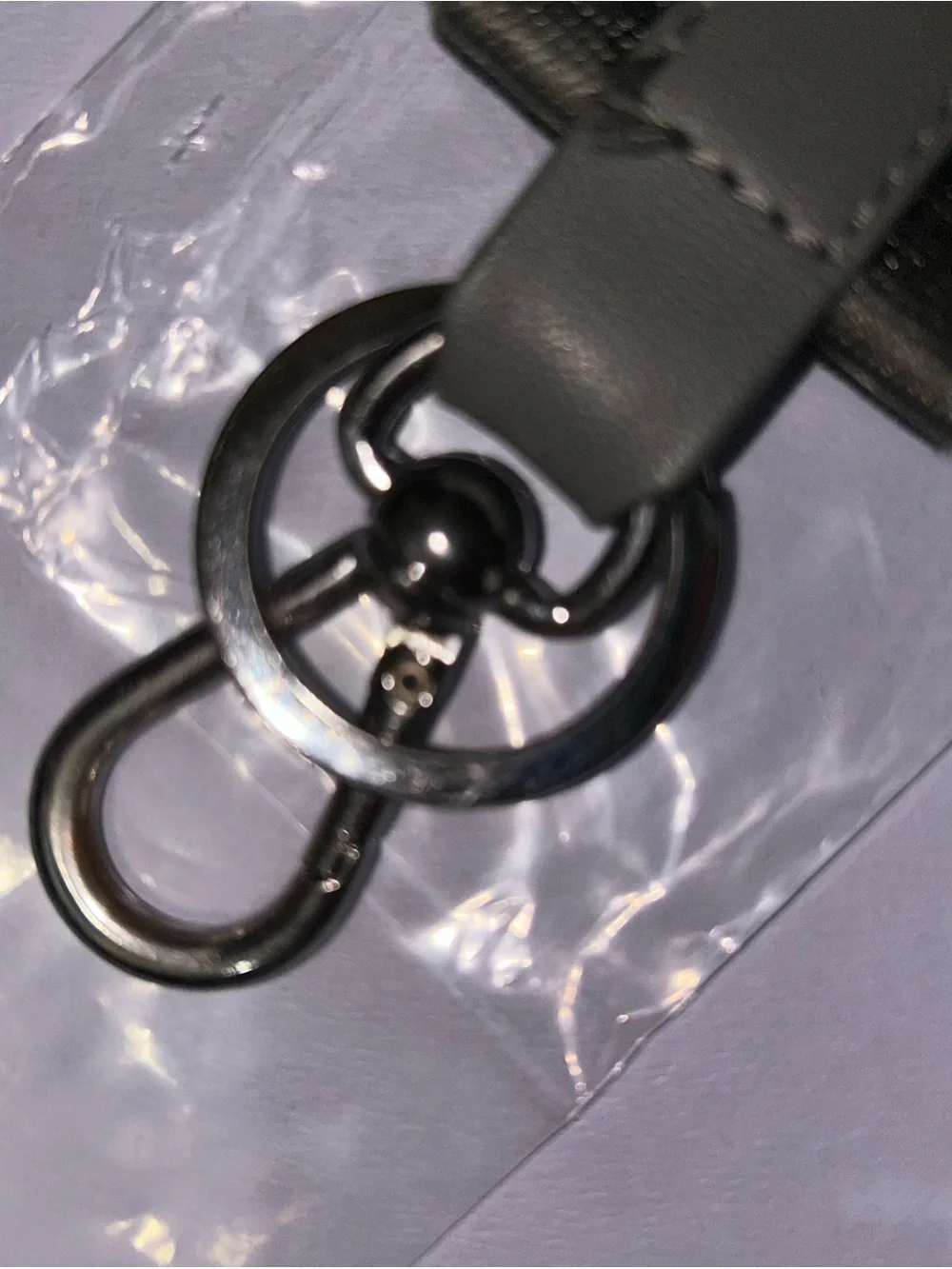 lululemon athletica Olive Green Key Strap with Neon Yellow Logo
